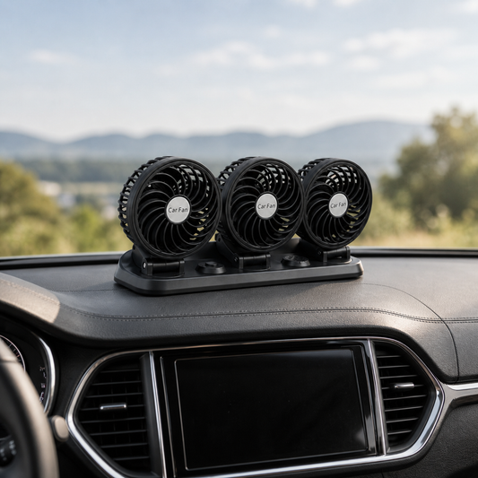 Triple Car Dashboard Fan
