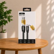 4-in-1 Braided Multi Charging Cable 1.2m