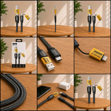4-in-1 Braided Multi Charging Cable 1.2m