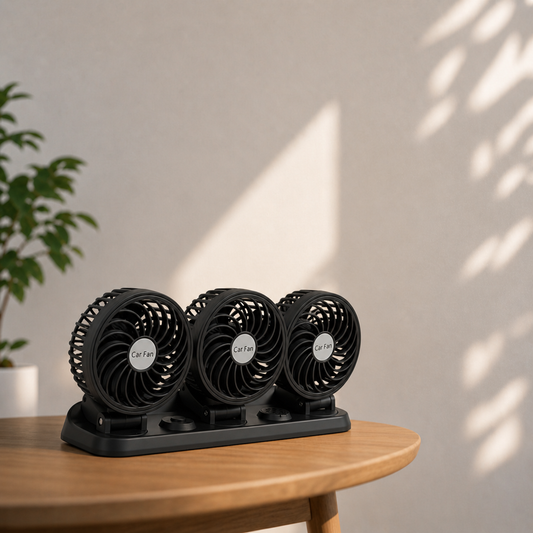 Triple Car Dashboard Fan