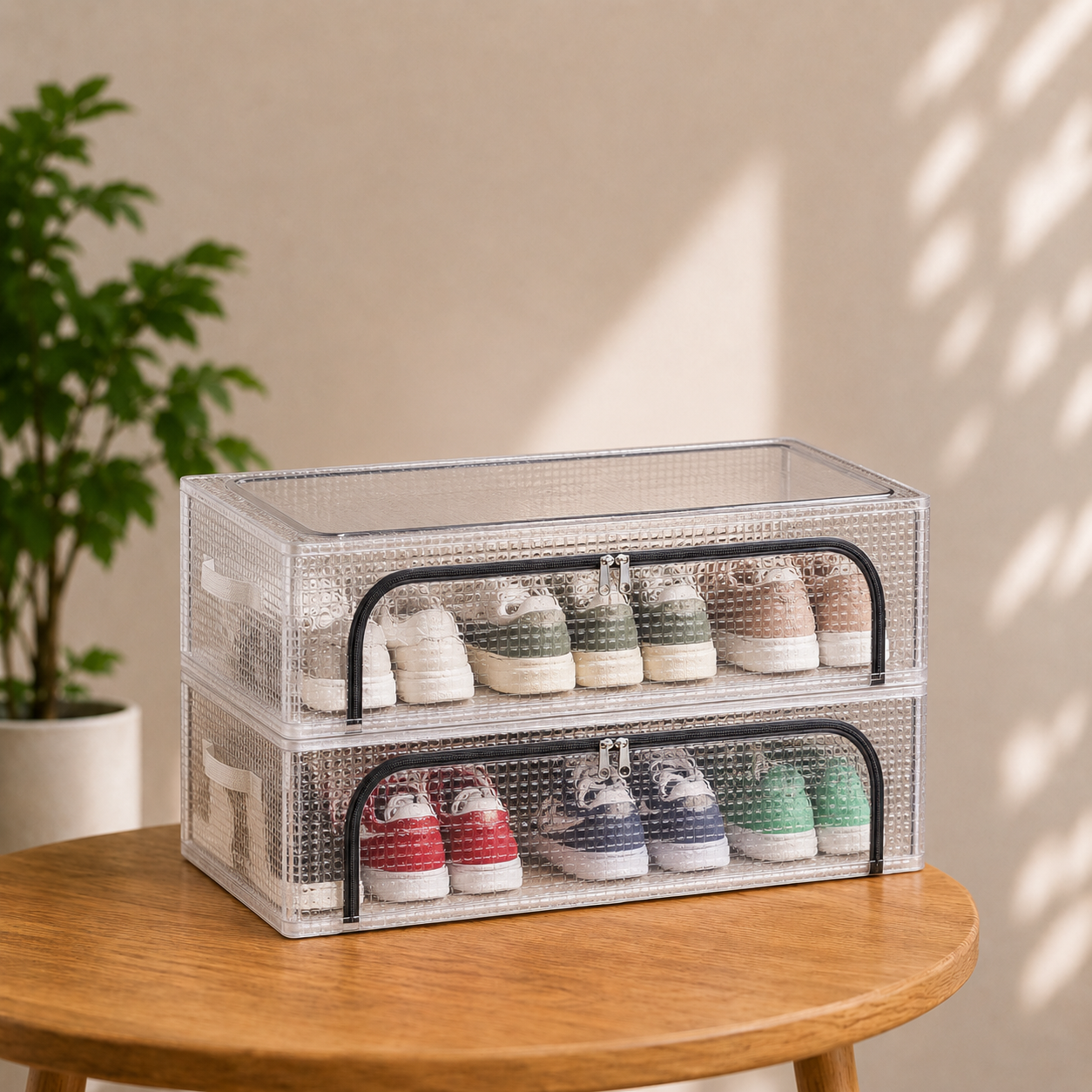Shoe Storage Box With Steel Frame-Large Rack
